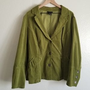 Lane Bryant Green Courdory Blazer